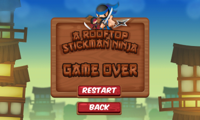火柴忍者跑酷(stickman rooftop ninja)下载 v1.0 游戏截图 4