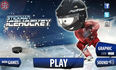 火柴人冰球下载 v2.1 游戏截图 1