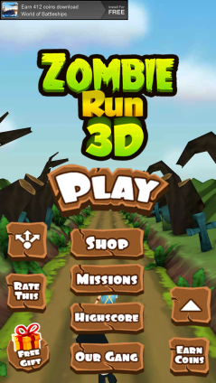 僵尸跑酷地狱之路(zombie run3d)下载 v1.5 游戏截图 1