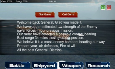 战列舰2(Battleship:Line Of Battle2)下载 v1.3 游戏截图 1