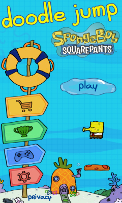 涂鸦跳跃:海绵宝宝(doodle jump spongebob squarepants)下载 v1.0 게임 스크린샷 2