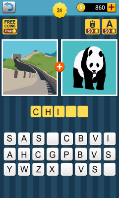 1+1猜猜猜(1+1 pics : guess the word)下载 v1.2 རོལ་རྩེད་པར་རིས། 2