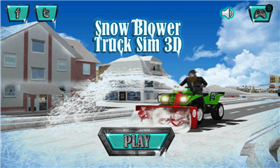 大家一起来铲雪(snow blower truck sim 3d)下载 v1.0 游戏截图 1