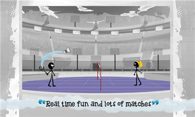 火柴人羽毛球下载 v3.09.018 游戏截图 4