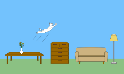 猫猫跨栏游戏下载-猫猫跨栏(神经猫跳跃闯关)cat hurdle下载 v1.0.0 游戏截图 1