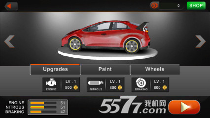 3D速度特技赛车下载 v1.0(Speed Car Stunts 3d) 게임 스크린샷 3