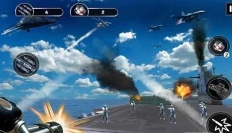 海军武装直升机炮手(战舰射击)下载 v1.0 游戏截图 1
