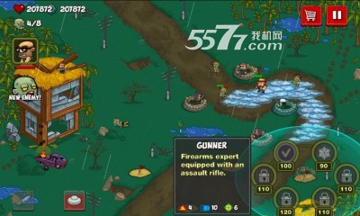 僵尸塔防游戏下载-僵尸塔防ZombWar(Q版卡通塔防)下载 v1.0 རོལ་རྩེད་པར་རིས། 4