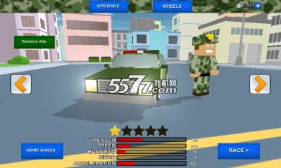 像素军队下载-像素军队(模拟驾驶)Blocky Army City Rush Racer下载 v1.0 游戏截图 1