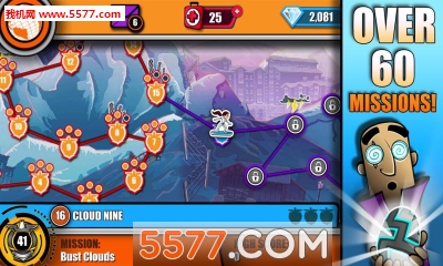 逃离火山爆发游戏下载-逃离火山爆发(滑雪闯关)Operation: Snowfall下载 v1.0 游戏截图 4