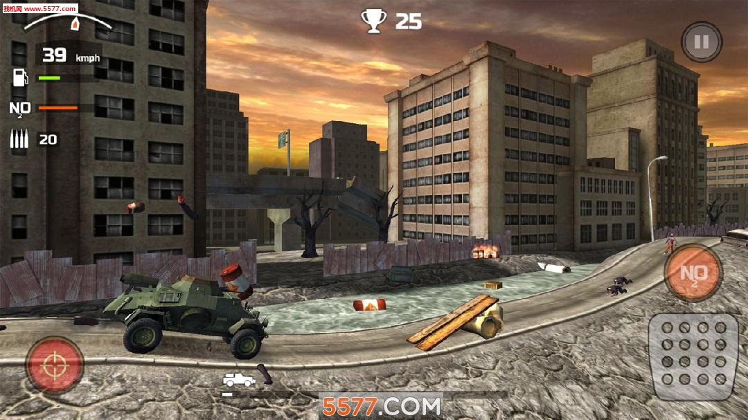 碾压僵尸大赛2游戏下载-碾压僵尸大赛2(驾车消灭僵尸)Zombie Derby 2下载 v1.0.3安卓版 게임 스크린샷 2