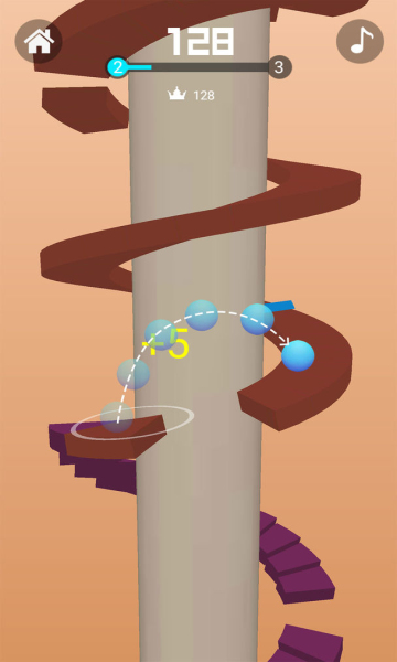 球球跳跳塔游戏下载-球球跳跳塔手机版下载 v1.00 游戏截图 1