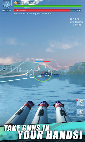 放置舰队战舰射击游戏下载-Idle Fleet: Warship Shooter安卓版下载 v0.2 游戏截图 2