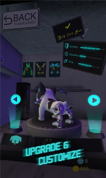 赛博狗游戏下载-CyberDogs - Cybepunk Runner(赛博狗安卓版)下载 v0.7.2中文版 游戏截图 1