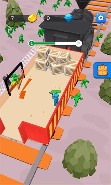 火车防御僵尸生存游戏下载-火车防御僵尸生存安卓版(Train Defense  Zombie Survival)下载 v0.01.62 游戏截图 1