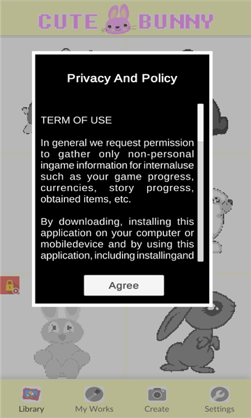 兔子数字着色游戏下载-兔子数字着色(bunny color by number - pixel art)安卓版下载 v4.0手机版 게임 스크린샷 1
