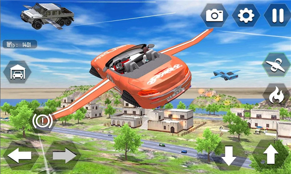 飞行汽车极限模拟器游戏下载-飞行汽车极限模拟器(flying car extreme simulator)安卓版下载 v0.93手机版 游戏截图 2