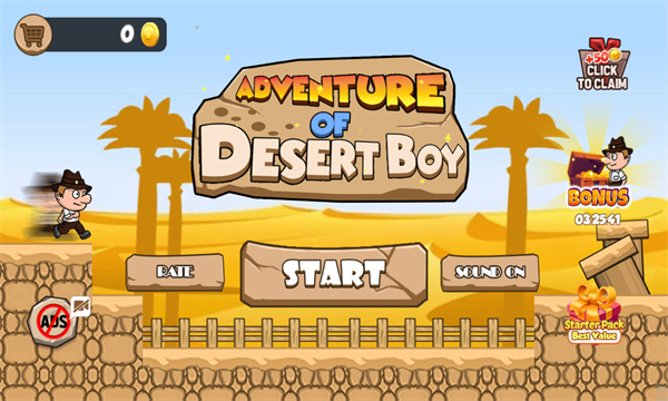 沙漠男孩泰德冒险游戏下载-沙漠男孩泰德冒险安卓版(Ted Adventure)下载 v2.1.2 Тоглоомын зураг 4