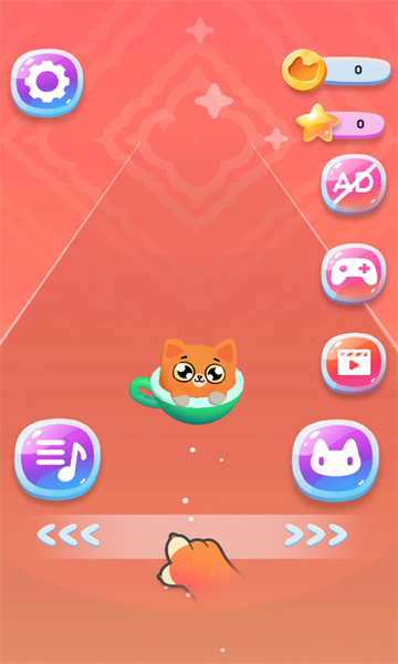猫猫的奔跑游戏下载-猫猫的奔跑安卓版(Cat-Cup Dance)下载 v1.0.1 རོལ་རྩེད་པར་རིས། 2