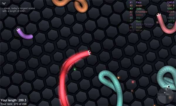 Slither.io安装包下载-Slither.io apk下载 v3.06 Тоглоомын зураг 2